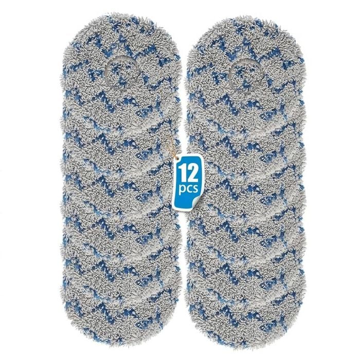 Hygieia 12x Mop Pads for Ecovacs Deebot X1 X2 T20 Series – Washable Replacement
