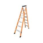 CITECO 2.1 - 3.8m 150kg Industrial Dual Purpose Fibreglass Ladder