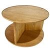 Belle Stockholm MDF/Oak Coffee Table Round 80cm - Natural