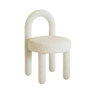 MIUZ Lounge Chair Padded Boucle Living Room Accent Chairs Dining Chair
