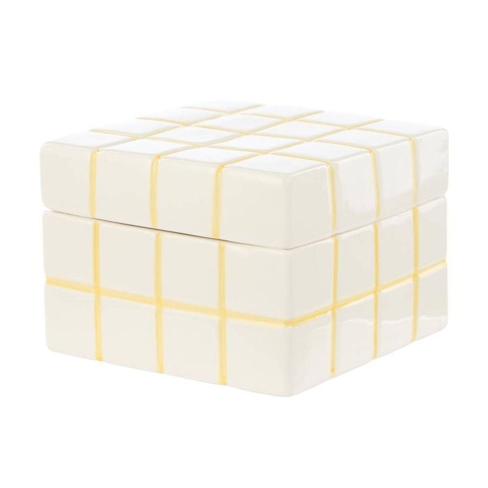 Emporium Lulu Collection Check Box - Yellow
