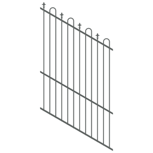 ProtectorAl 350 - 1200 x 1800mm Monument Raked 16-30º Loop And Spear Top Pool Fence Panel