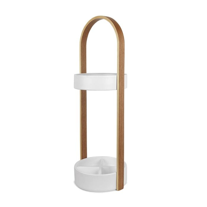 Umbra Bellwood Umbrella Stand White & Natural 22x24x68cm