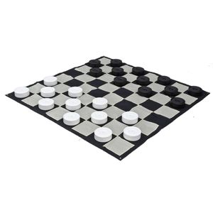 Large 22cm Diameter Plastic Checkers Pieces