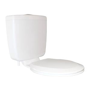 FIX-A-LOO     White Millennium Cistern With Toilet Seat And Link Piece