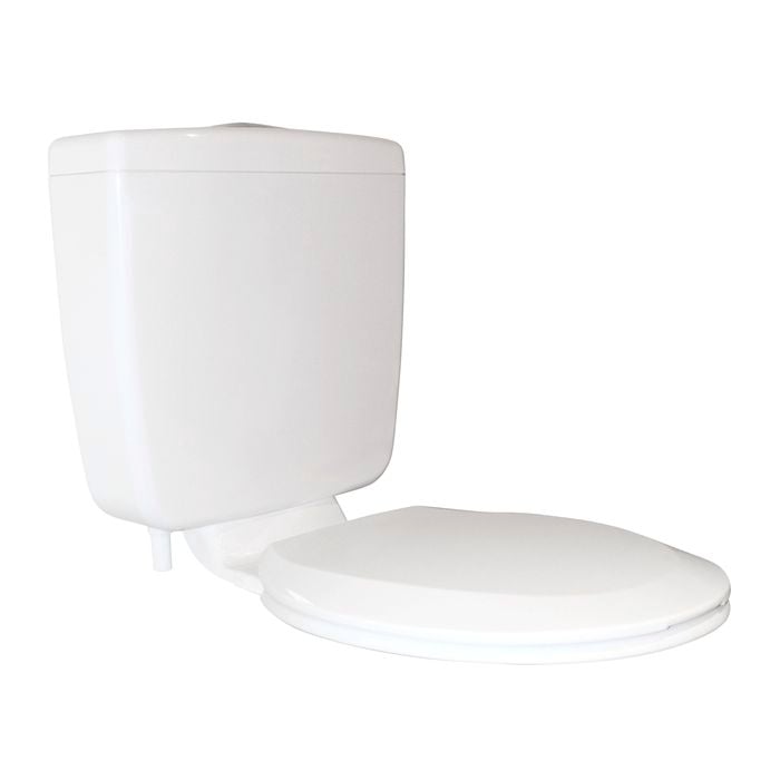 FIX-A-LOO     White Millennium Cistern With Toilet Seat And Link Piece