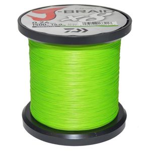 Daiwa J Braid x8 1500m Chartreuse Braid Fishing Line 15lb