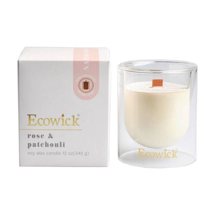 Candle SOY Jar Lantern Bottle 300g Rose Patchouli