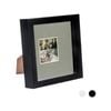 Nicola Spring 6 x 6 3D Shadow Box Photo Frame - Craft Display Picture Frame with 2 x 2 Mount - Glass Aperture - Black