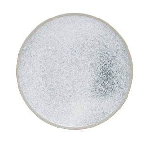 Olympia Anello Plates Stone Raw Edge Grey Stoneware 205mm - Pack of 6