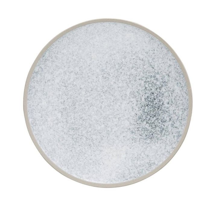 Olympia Anello Plates Stone Raw Edge Grey Stoneware 205mm - Pack of 6