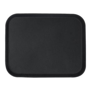 Argon Tableware Rectangular Serving Tray - 45.5 X 35.5cm - Reusable Non Slip Stackable Rubberized Food Drinks Platter Tray