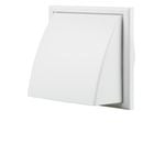 Blauberg 125mm White Weatherproof Exterior Wall Cowl