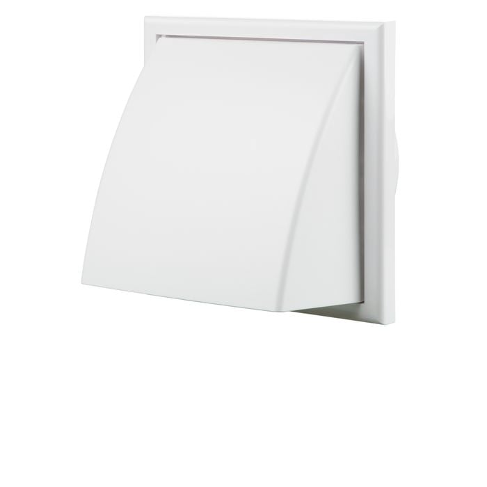 Blauberg 125mm White Weatherproof Exterior Wall Cowl