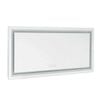 P&P Silver Rectangular LED Mirror Front Backlit Anti Fog Bathroom Vanity