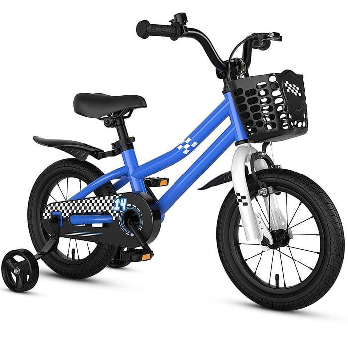 Costway 36cm Kids Bike Adjustable Training Bicycle - Navy