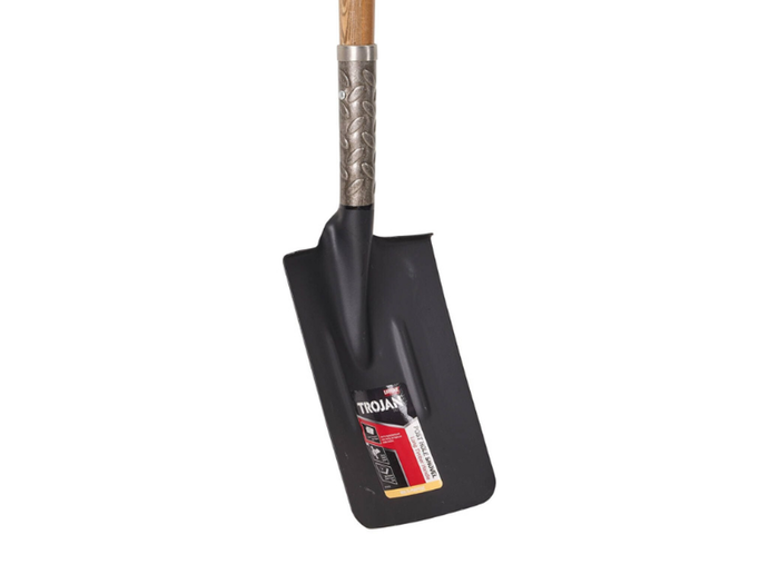 PowerStep Long Timber Handle Square Mouth Post Hole Shovel
