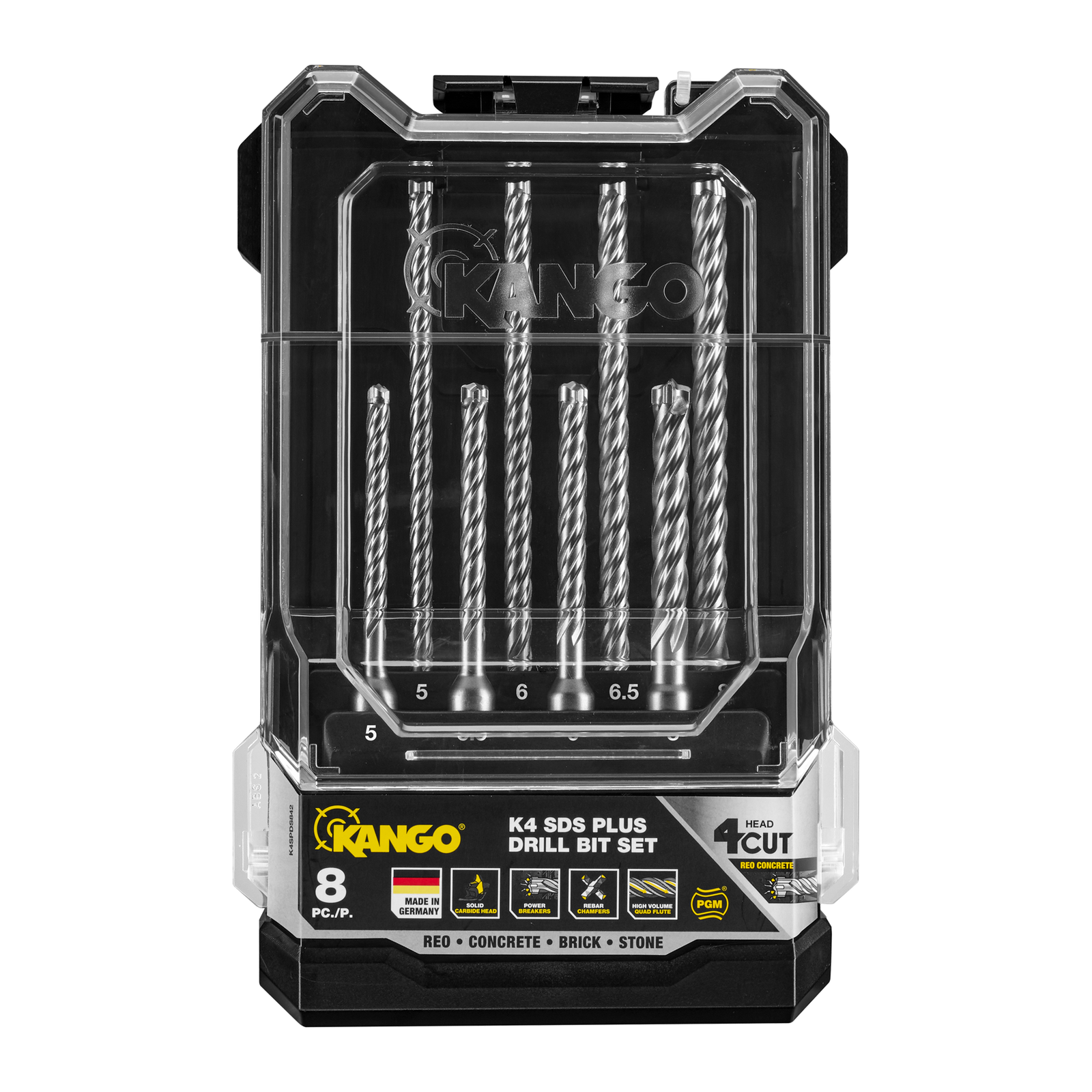 Kango K4 8 Piece SDS Plus Drill Bit Set - Bunnings Australia