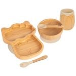 Tiny Dining 5pc Bamboo Llama Baby Weaning Set