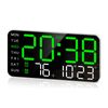 Catzon Large Digital Wall Clock Led Alarm Clock Date Temperature 5 Level Brightness