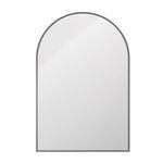 Barelli 900 x 600mm Gun Metal Grey Arch Framed Mirror