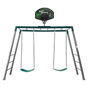Lifespan Kids Stanley Heavy Duty Monkey Bars With Anchor Kit & Basketball Ring