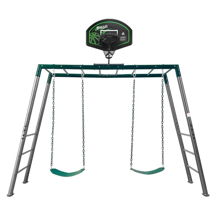 Lifespan Kids Stanley Heavy Duty Monkey Bars With Anchor Kit & Basketball Ring