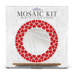 Mandala Art Made With Love Round Mirror Mosaic Craft Kit