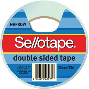 Sellotape Double Sided Tape (12mmx33m)
