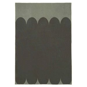 Loopsie-370cm X 270cm-inuya Printed Dark Green Washable Rug