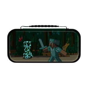 Turtle Beach Nintendo Switch Realmz Gaming Travel Case Minecraft Forest Battle