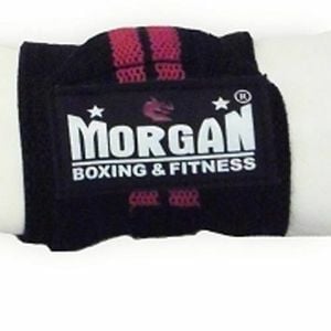 Morgan Elasticated Wrist Guard - (pair) [black &  Red]