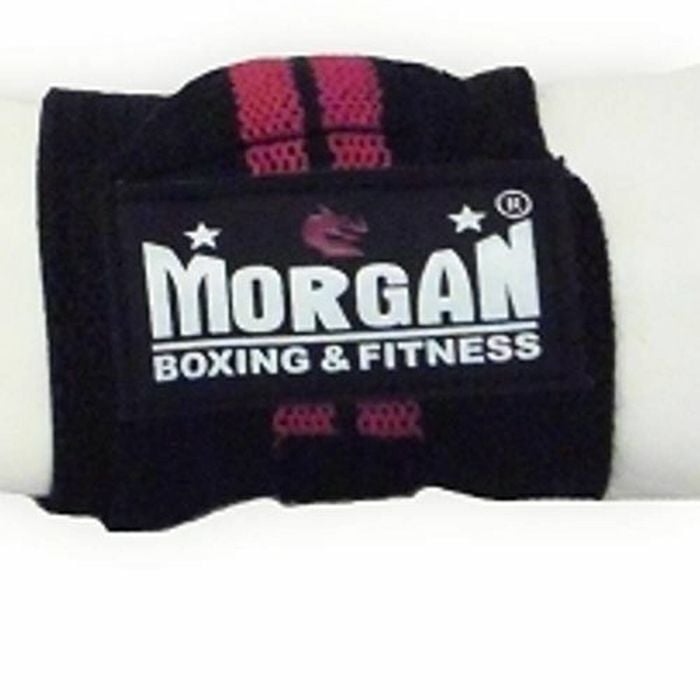 Morgan Elasticated Wrist Guard - (pair) [black &  Red]