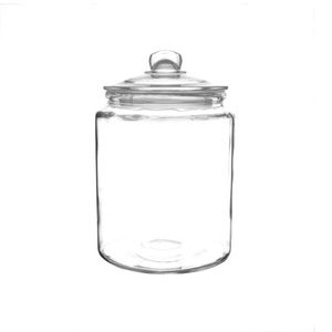 Olympia Biscotti Jar Vintage Glass With Lid 6.35ltr