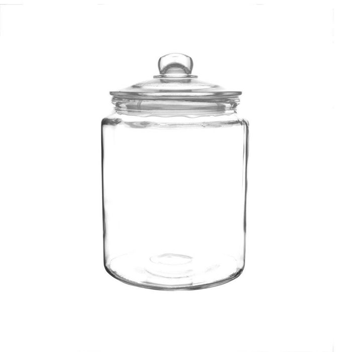Olympia Biscotti Jar Vintage Glass With Lid 6.35ltr