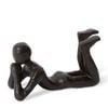 E Style Judd Home Decorative Sculpture Black- 20 x 8 x 11cm