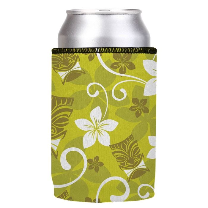 Stubbyz Green Tiki Tropics Stubby Cooler