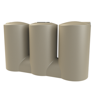 Melro Tanks 3000L Wheat Slimline 3007 Squat Poly Water Tank