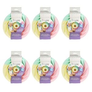 6PK Topchef Mini Pastel Silicone Heat Resistant Bundt Baking Pan Cotton Candy
