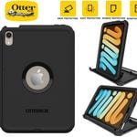 OtterBox Defender Apple iPad Mini (8.3") (6th Gen) Case Black - (77-87476), DROP+ 2X Military Standard, Built-in Screen Protecti