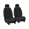 For Mazda BT-50 B19 B22 B30 TF Dual Cab 2020-On Tradies Front Black Canvas Seat Covers BT50