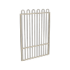 ProtectorAl 800 - 1200 x 1800mm Paperbark Aluminium Loop Top Pool Gate With Mid Rail