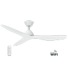 Atlanta 52" (1320mm) DC Smart Ceiling Fan with Remote Control | White