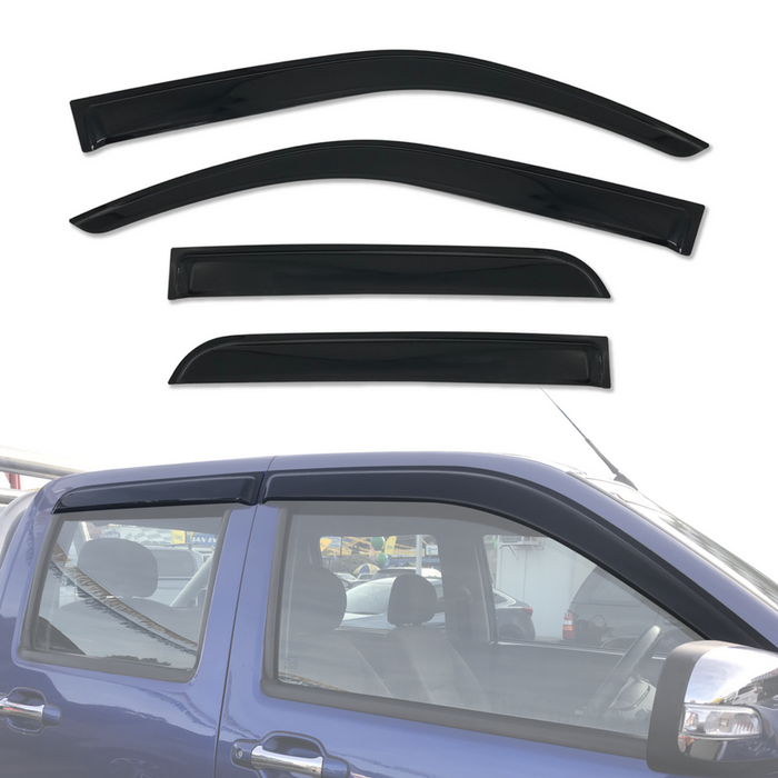 AUSGO Luxury Weather Shields for ISUZU D-MAX DMAX Dual Cab 2008-2012 Weathershields Window Visors Wind Deflectors