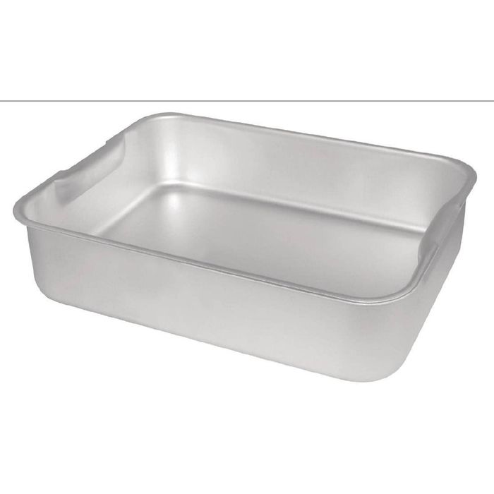 Vogue Deep Roasting Pan Aluminum Heavy Duty 470mm Commercial Kitchen Ovenware