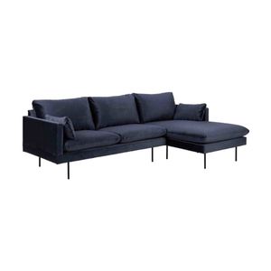Modern Furniture AKEMI 3 Seater Sofa with Right Chaise - Blue