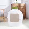 Yes4pets Multifunctional Cat Litter Box Pet Cat House Semi-enclosed White