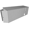 Build-a-Shed 1.5 x 5.2 x 2m Single Sliding Side Door Skillion Shed - Zinc