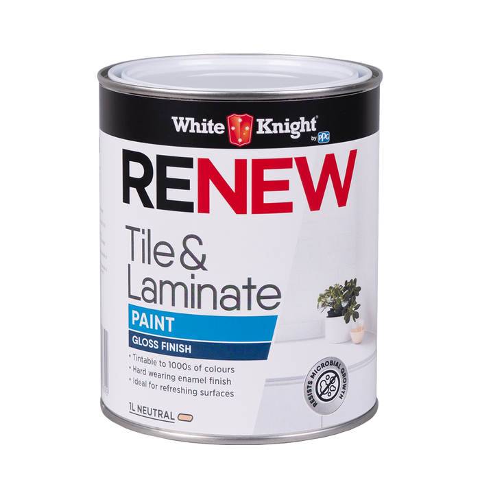 White Knight 1L Neutral Gloss Renew Tile & Laminate Paint
