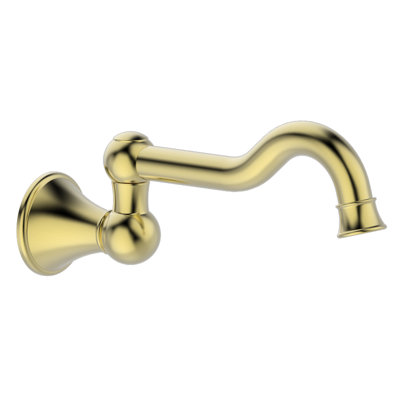 Mondella Brushed Brass Maestro Classic Swivel Bath Spout